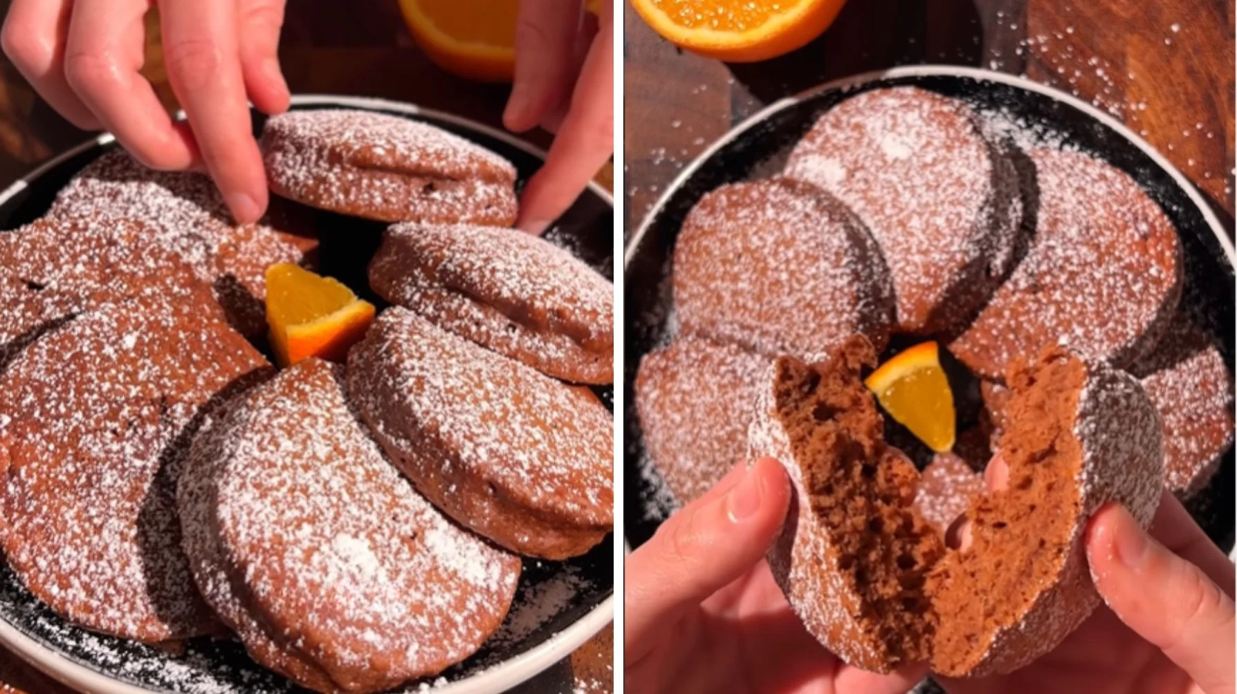 Pancake arancia e cioccolato