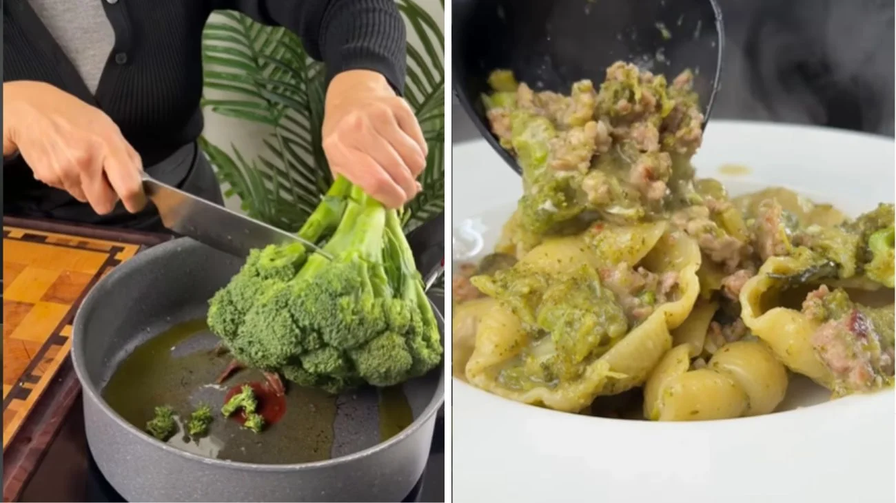 Broccoli e salsiccia