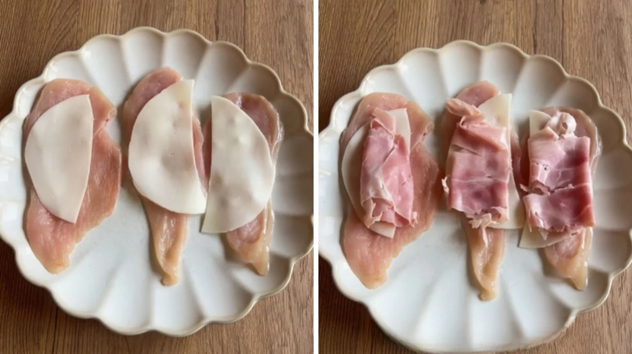 Involtini di petto di pollo