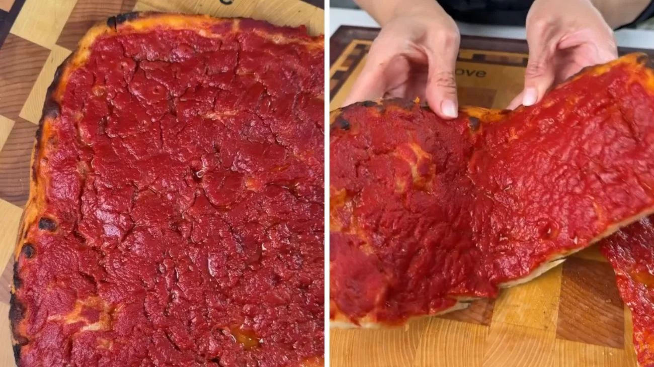 pizza rossa scrocchiarella